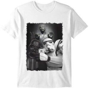 Star Wars Stormtrooper & Darth Vader Selfie T-Shirt – Funny Sci-Fi Graphic Tee